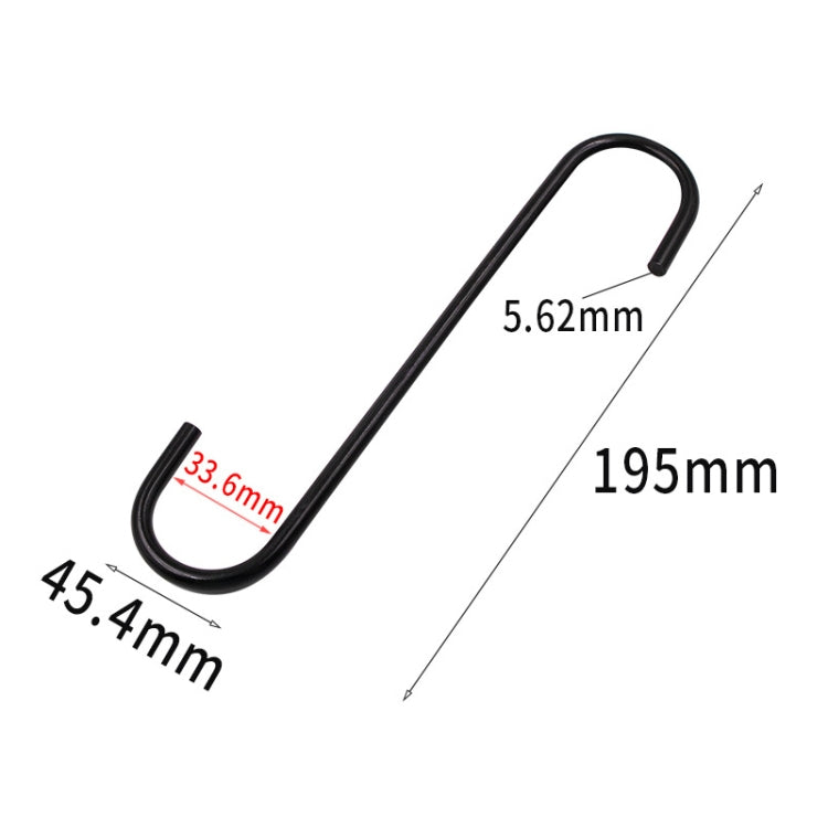 8 PCS S-Type Brake Pump Hanging Hook(Black) - Towing Bars by PMC TechLife | Online Shopping South Africa | PMC TechLife | Buy Now Pay Later Mobicred