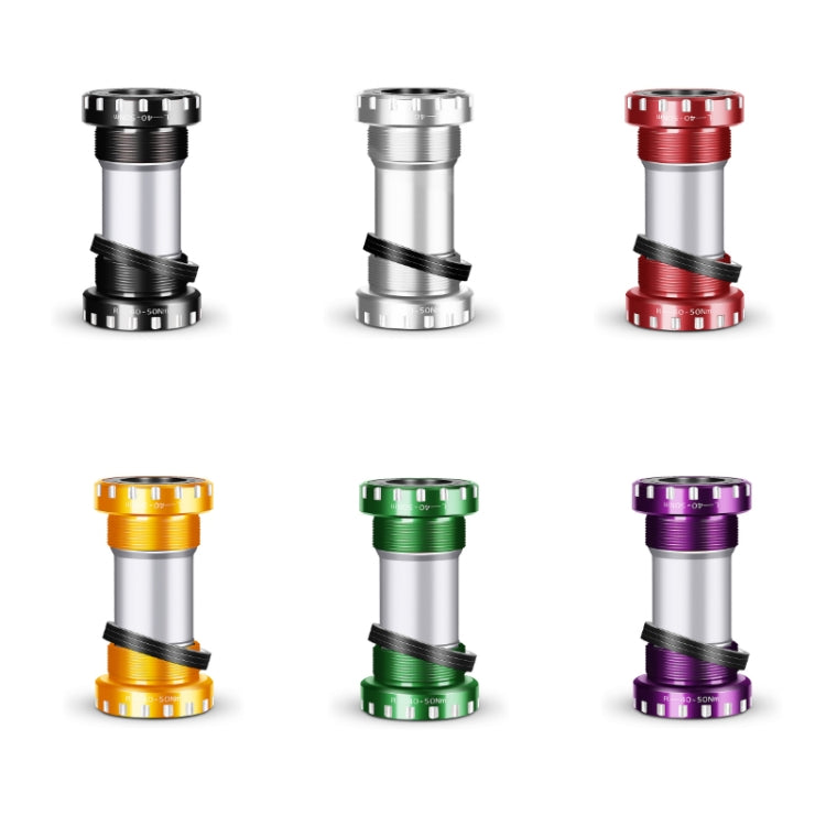 WEST BIKING Mountain Road Bike Screw-In Bearing Bottom Axle(Silver) - Bottom Brackets by WEST BIKING | Online Shopping South Africa | PMc TechLife | Buy Now Pay Later Mobicred