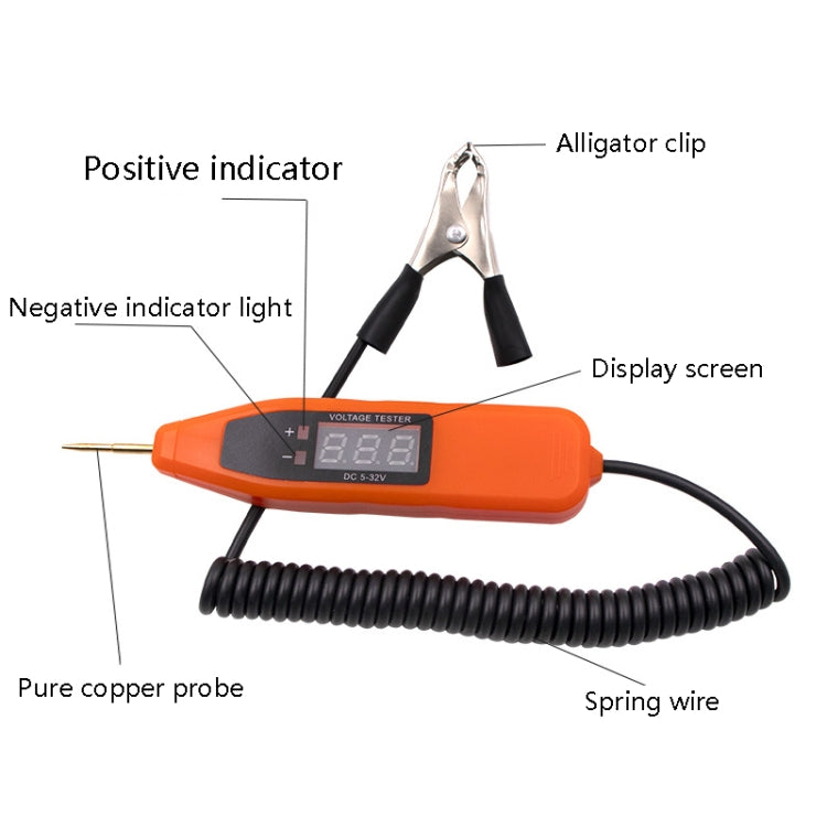 Auto Repair LCD Test Pen Car Circuit Repair Tool(Orange) - free shipping - PMC TechLife - Order now!