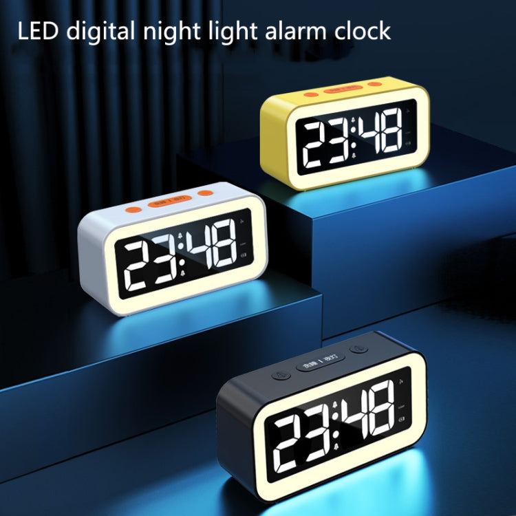 LED Electronic Alarm Clock Night Light(Yellow) - Novelty Clock by PMc TechLife | Online Shopping South Africa | PMc TechLife | Buy Now Pay Later Mobicred
