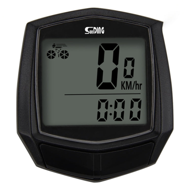 SUNDING SD-581 Bicycle Wired Code Meter Speedometer Odometer(English Display) - Speedometers by SUNDING | Online Shopping South Africa | PMC Jewellery | Buy Now Pay Later Mobicred