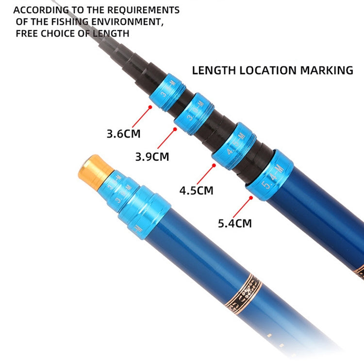 Carbon Short Section Fishing Rod Short Section Positioning Handle Rod, Length: 3.6m(Black) - free shipping - PMC TechLife - Order now!