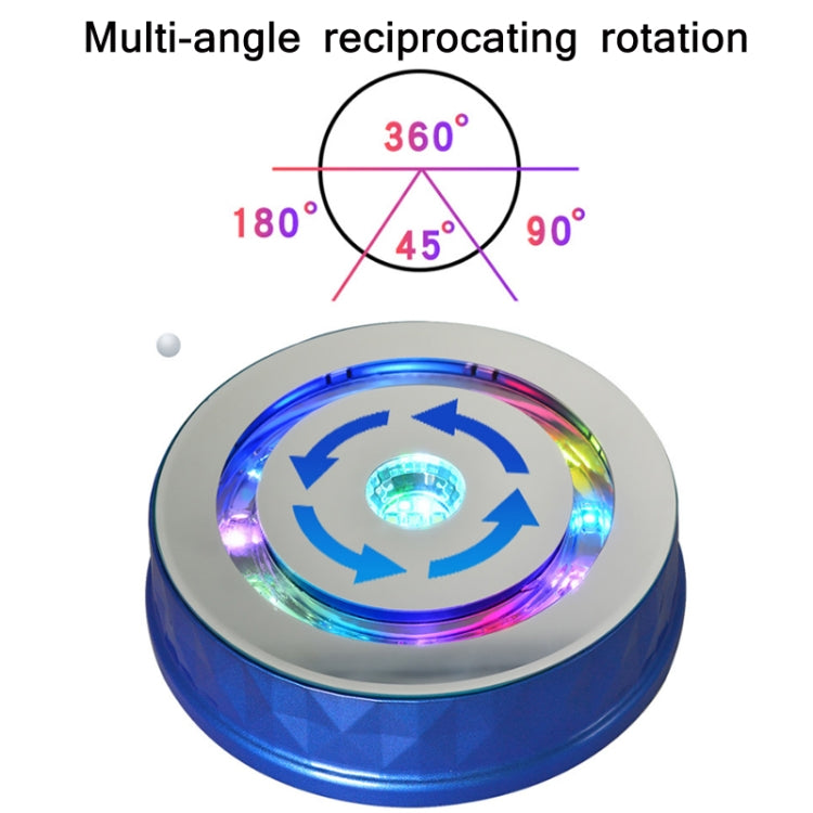 LED Light Electric Rotating Turntable Display Stand Video Shooting Props Turntable(Blue) -  by PMC TechLife | Online Shopping South Africa | PMC TechLife | Buy Now Pay Later Mobicred