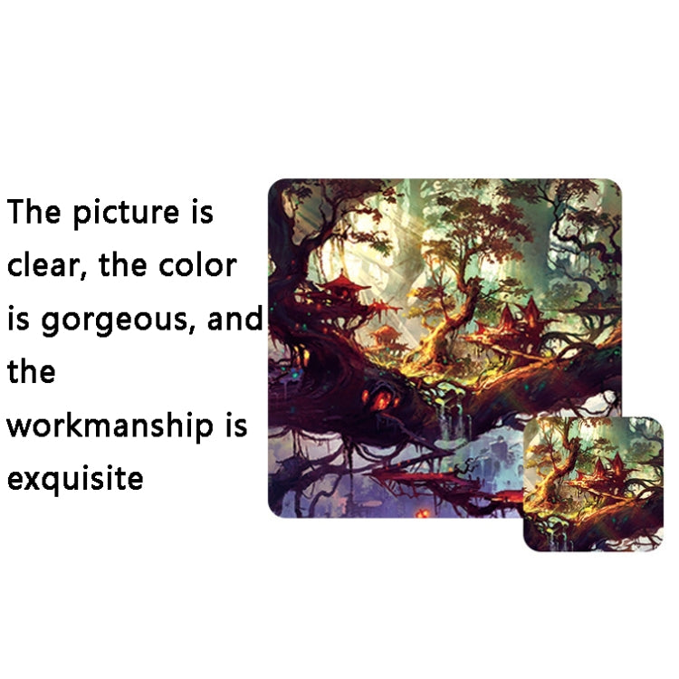 Hand-Painted Fantasy Pattern Mouse Pad, Size: 300 x 800 x 5mm Seaming(4 Tree Scenery) - Mouse Pads by PMC TechLife | Online Shopping South Africa | PMC TechLife | Buy Now Pay Later Mobicred