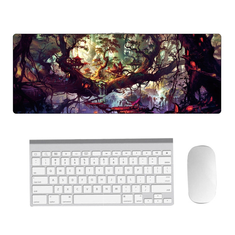 Hand-Painted Fantasy Pattern Mouse Pad, Size: 400 x 900 x 4mm Seaming(4 Tree Scenery) - Mouse Pads by PMC TechLife | Online Shopping South Africa | PMC TechLife | Buy Now Pay Later Mobicred