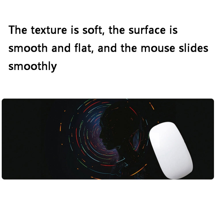 Hand-Painted Fantasy Pattern Mouse Pad, Size: 400 x 900 x 4mm Seaming(2 Silhouettes) - Mouse Pads by PMC TechLife | Online Shopping South Africa | PMC TechLife | Buy Now Pay Later Mobicred