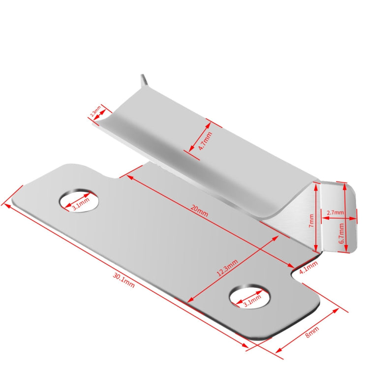 10 PCS 3D Printer Lattice Glass Stainless Steel Clamp - Parts by PMC TechLife | Online Shopping South Africa | PMC TechLife | Buy Now Pay Later Mobicred