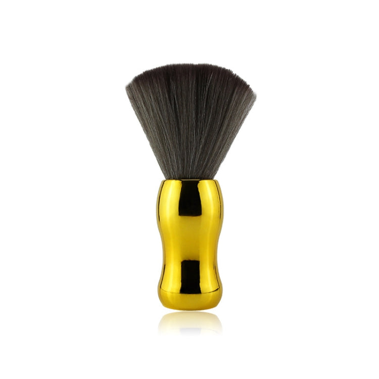 Electroplating Broken Hair Brush Haircut Neck Cleaning Brush( Round Handle Gold) - free shipping - PMC TechLife - Order now!