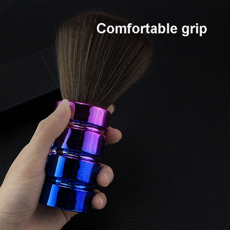 Electroplating Broken Hair Brush Haircut Neck Cleaning Brush(Two-section Purple) - free shipping - PMC TechLife - Order now!