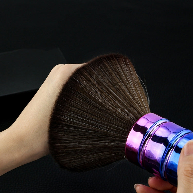 Electroplating Broken Hair Brush Haircut Neck Cleaning Brush(Four-section Gradient Purple) - free shipping - PMC TechLife - Order now!