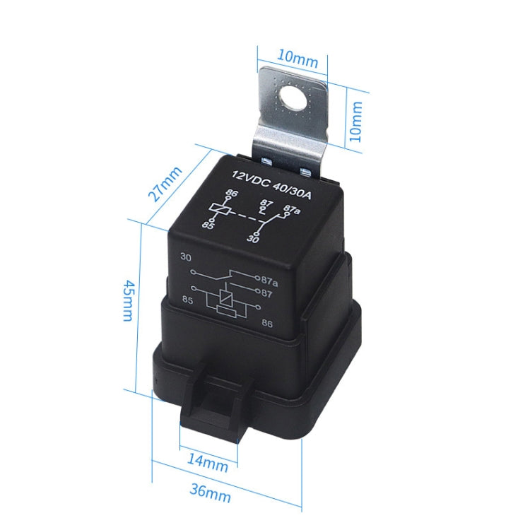 1040 5 Pin Waterproof Integrated Automotive Relay With Bracket, Rated voltage: 24V - Relays by PMC TechLife | Online Shopping South Africa | PMC TechLife | Buy Now Pay Later Mobicred