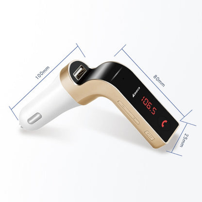 G7 Car Hands-Free Bluetooth FM Player MP3(Gold) - Bluetooth Car Kits by PMC Jewellery | Online Shopping South Africa | PMC Jewellery | Buy Now Pay Later Mobicred