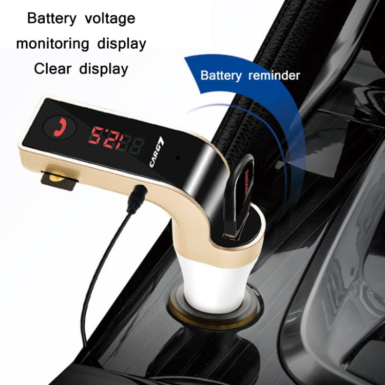 G7 Car Hands-Free Bluetooth FM Player MP3(Silver) - Bluetooth Car Kits by PMC TechLife | Online Shopping South Africa | PMC TechLife | Buy Now Pay Later Mobicred
