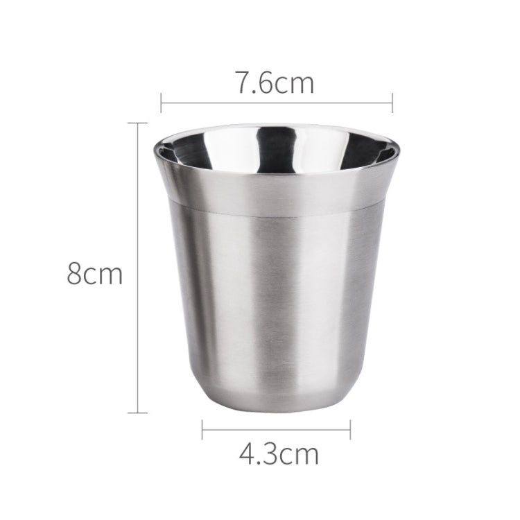 304 Stainless Steel Coffee Capsule Cup Double Insulation Coffee Cup, Style: Large Single Cup - free shipping - PMC TechLife - Order now!