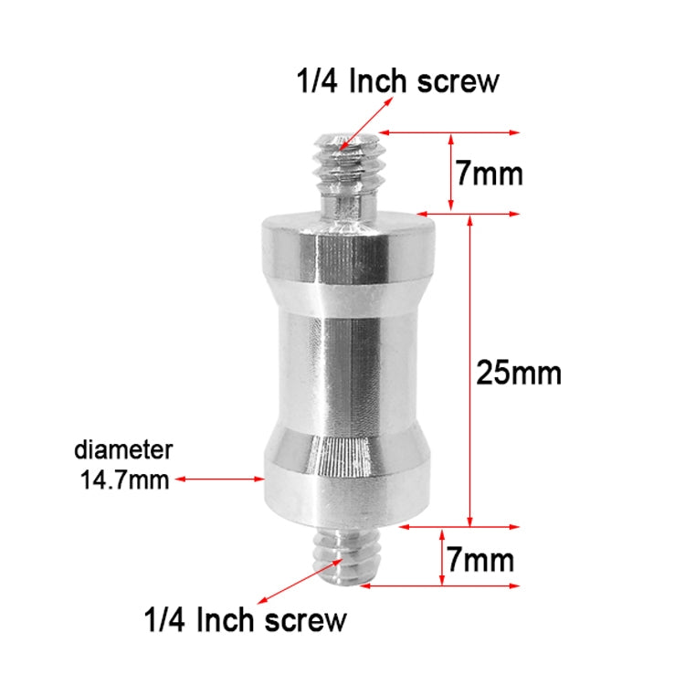 10 PCS Screw Adapter 1/4 Male to 1/4 Male Screw - free shipping - PMC TechLife - Order now!