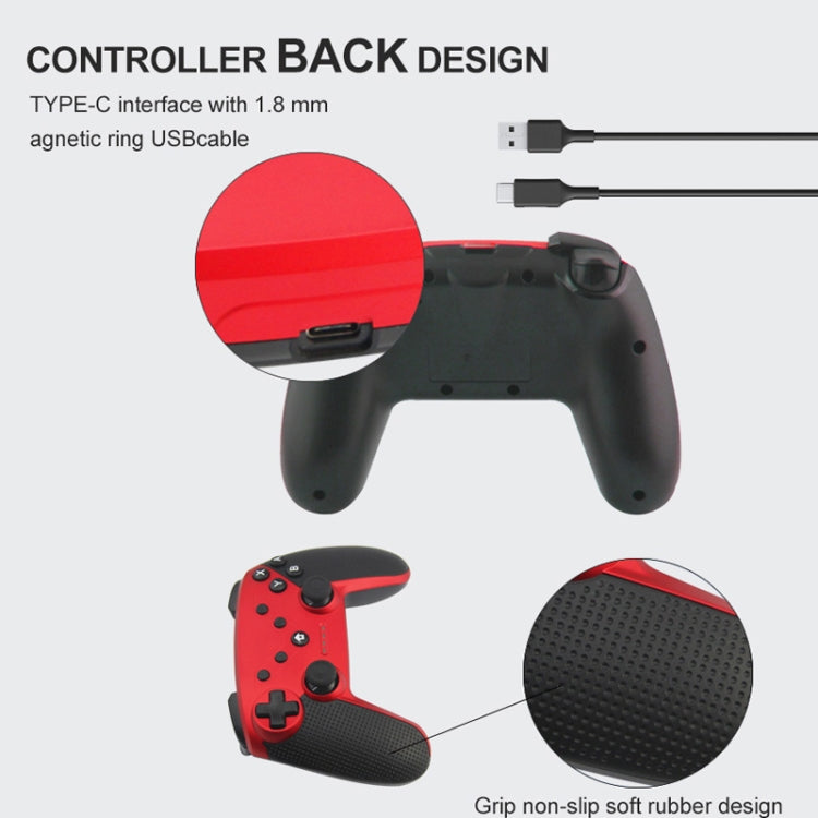 HS-SW520 3 In 1 Gamepad For Switch / PC / Android(Red) - Gamepads by PMc TechLife | Online Shopping South Africa | PMc TechLife | Buy Now Pay Later Mobicred