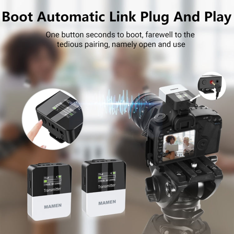 MAMEN KT-W1 Live Single-Reverse Camera Microphone, Specification: 2 in 1 - free shipping - PMC TechLife - Order now!