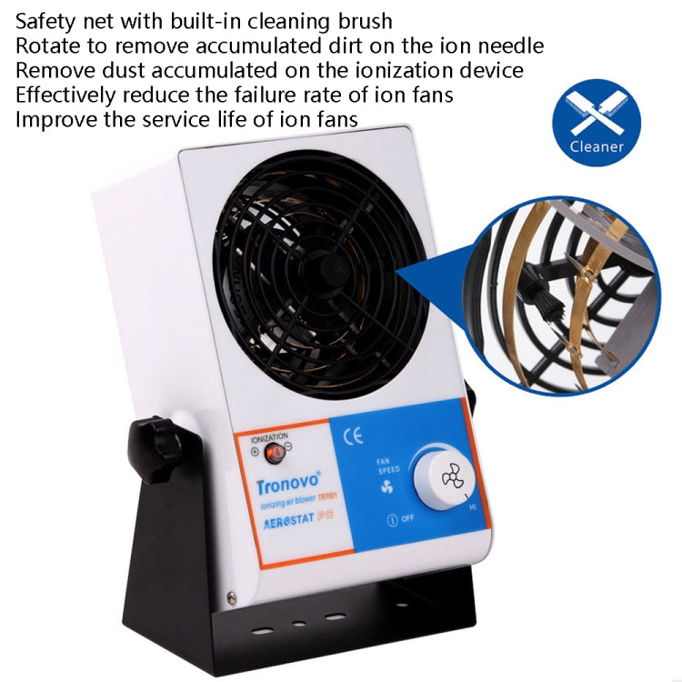 TRONOVO TR7001 Desktop Anti-Static Eliminator Anti-Static Small Ion Fan, EU Plug - Electric Fans by PMC TechLife | Online Shopping South Africa | PMC TechLife | Buy Now Pay Later Mobicred