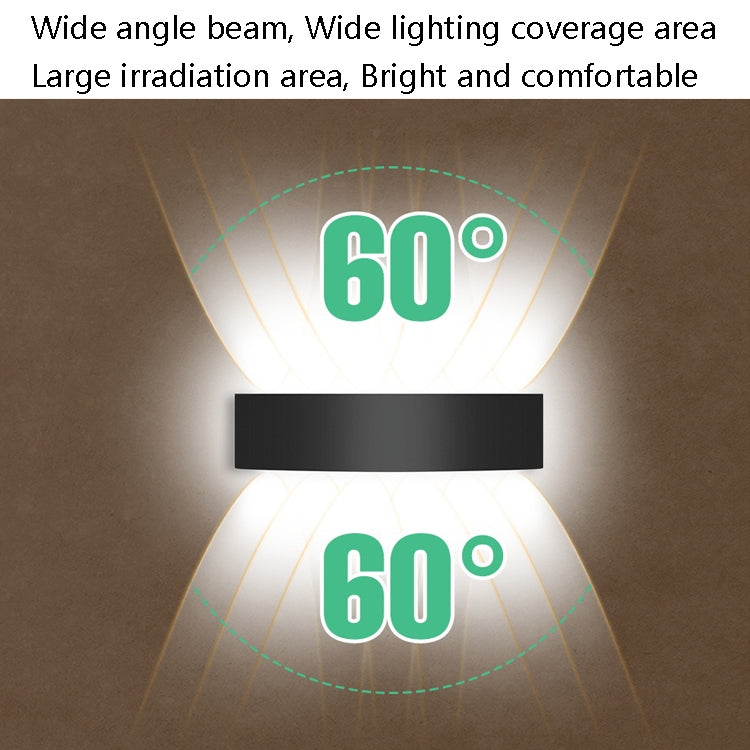 6 LEDs Garden Aluminum Double Head Wall Light(Warm White Light) - Wall Lamps by PMc TechLife | Online Shopping South Africa | PMc TechLife | Buy Now Pay Later Mobicred