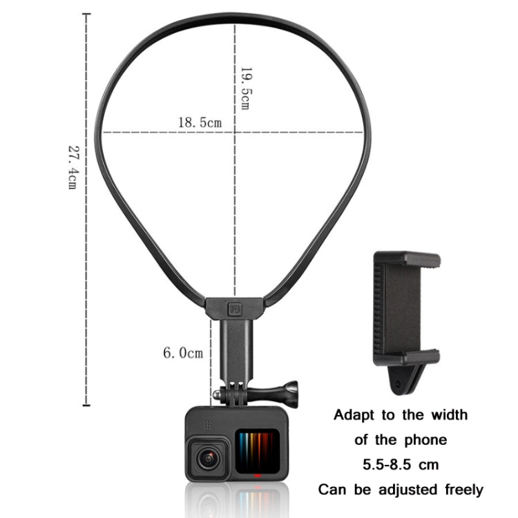 Action Camera Neck-hanging Bracket(Black) - Holder by PMC TechLife | Online Shopping South Africa | PMC TechLife | Buy Now Pay Later Mobicred