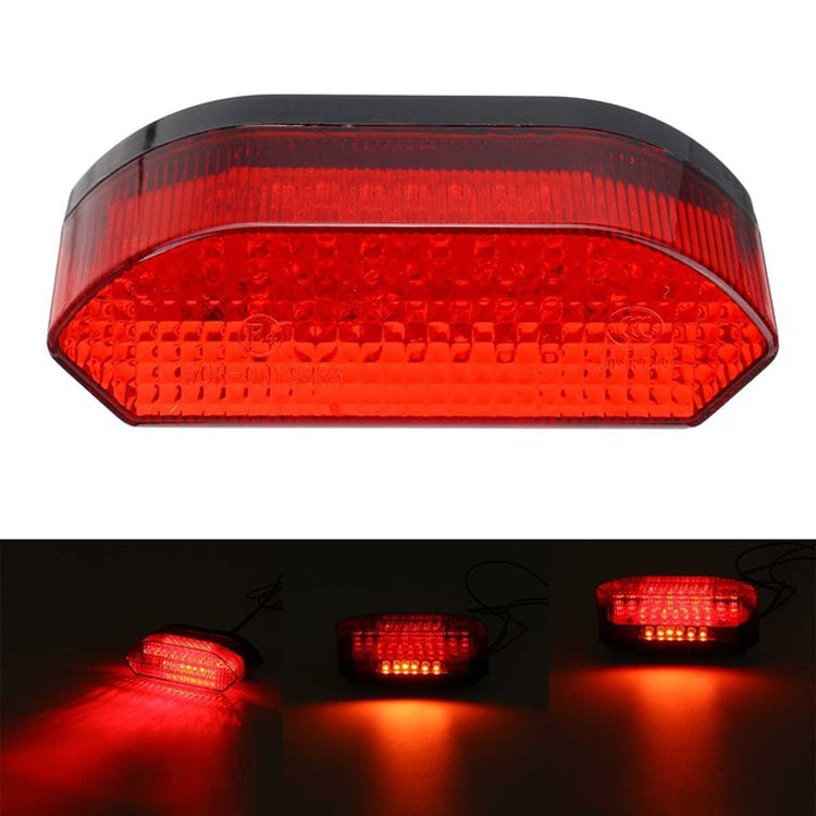 MK-285 Motorcycle LED Taillight Plate Light(Without Stand Red Cover) - Signal Lights by PMC TechLife | Online Shopping South Africa | PMC TechLife | Buy Now Pay Later Mobicred