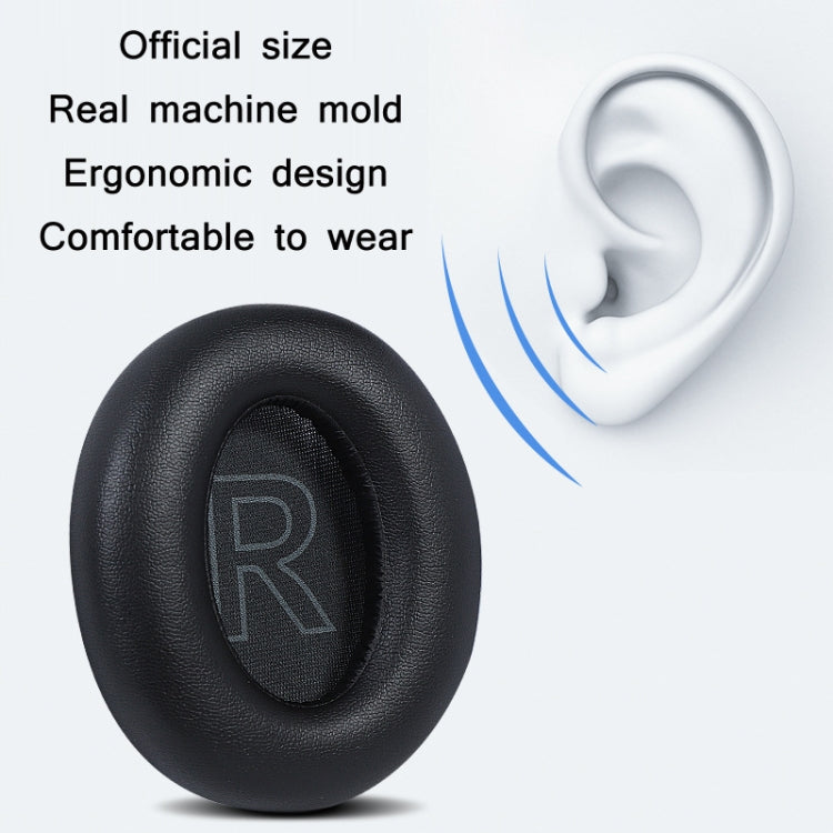 2pcs Protein Leather Sponge Earphone Cover For Anker Soundcore Life Q35 (Dark Blue) - Earmuff & Pad by PMc TechLife | Online Shopping South Africa | PMc TechLife | Buy Now Pay Later Mobicred