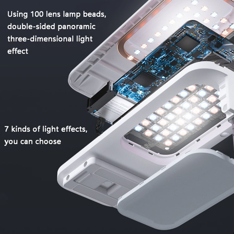 V6 360-Degree Rotating Double-Sided Light-Filling Live Bracket(White) - Stand by PMC TechLife | Online Shopping South Africa | PMC TechLife | Buy Now Pay Later Mobicred