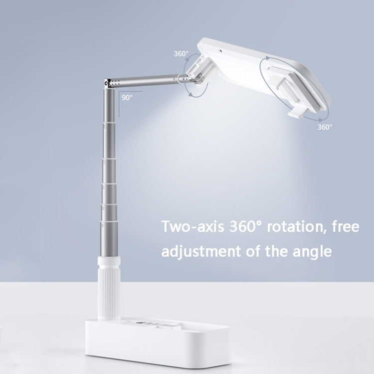 V6 360-Degree Rotating Double-Sided Light-Filling Live Bracket(White) - Stand by PMC TechLife | Online Shopping South Africa | PMC TechLife | Buy Now Pay Later Mobicred