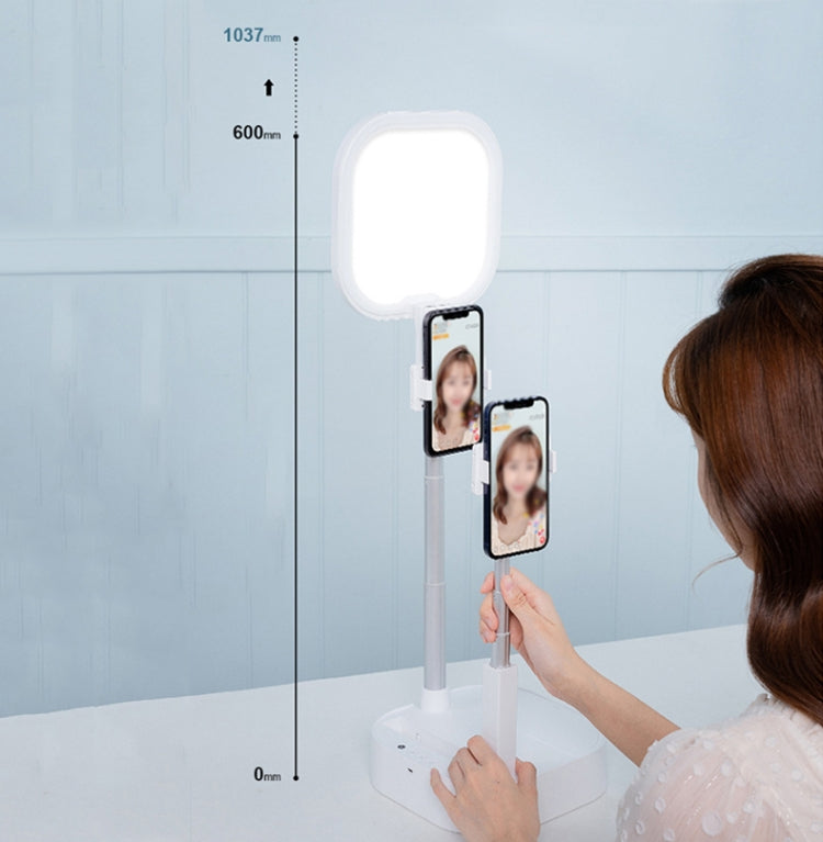 V8 Dual-Camera 360-Degree Rotating Light-Filling Live Stand, Spec: Holder + Remote + Storage Bag - Stand by PMC TechLife | Online Shopping South Africa | PMC TechLife | Buy Now Pay Later Mobicred