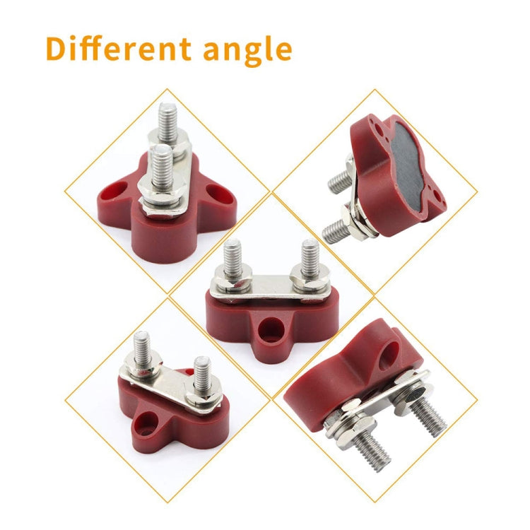 Double Terminal Block Spiral Fixed Wire Connector, Color: M8 Black - Booster Cable & Clip by PMC TechLife | Online Shopping South Africa | PMC TechLife | Buy Now Pay Later Mobicred
