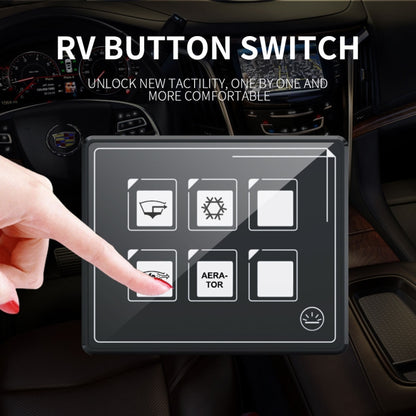 SP5106 RV Yacht Modified 5mm Film Touch 6-Bit Panel Switch - Car Switches by PMC Jewellery | Online Shopping South Africa | PMC Jewellery | Buy Now Pay Later Mobicred