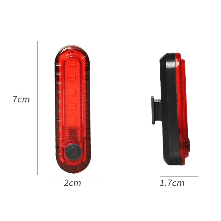 Bicycle Charging Waterproof Warning Light(Red) - Taillights by PMC TechLife | Online Shopping South Africa | PMC TechLife | Buy Now Pay Later Mobicred