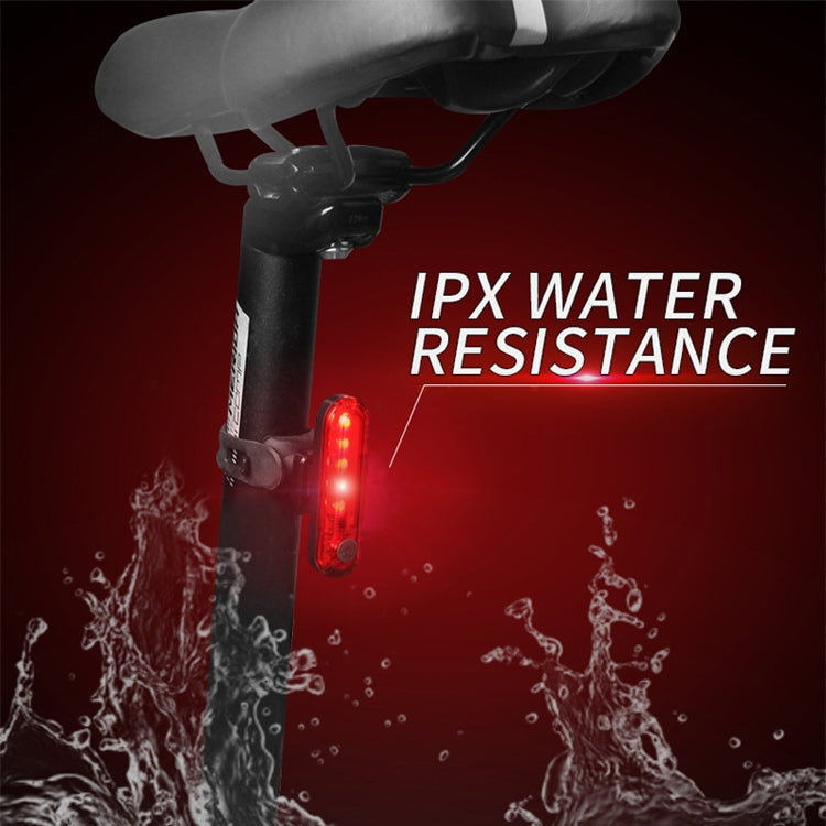 Bicycle Charging Waterproof Warning Light(Red) - Taillights by PMC TechLife | Online Shopping South Africa | PMC TechLife | Buy Now Pay Later Mobicred