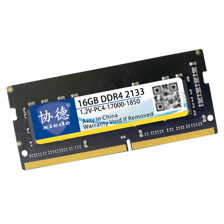 XIEDE X059 DDR4 NB 2133 Fully Compatible Laptop RAM, Memory Capacity: 16GB - RAMs by XIEDE | Online Shopping South Africa | PMC Jewellery | Buy Now Pay Later Mobicred