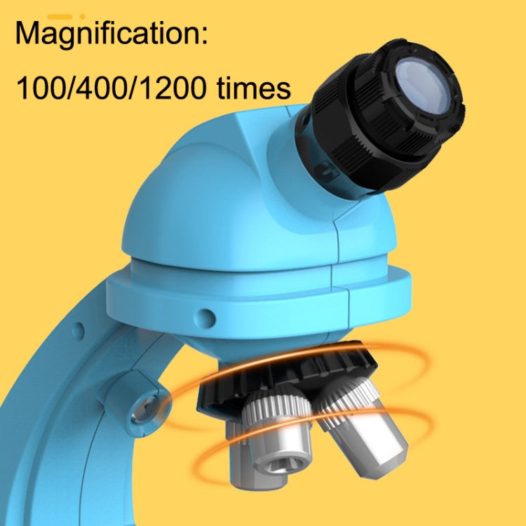 GB002 HD 1200 Times Wide Angle Microscope Children Educational Toys(Blue) - Digital Microscope by PMC TechLife | Online Shopping South Africa | PMC TechLife | Buy Now Pay Later Mobicred