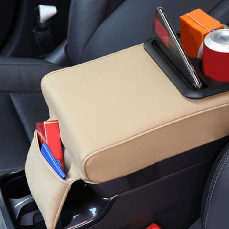 Car Armrest Box Increased Support With Rear Seat Water Cup Holder(Black) - Seat Accessories by PMC TechLife | Online Shopping South Africa | PMC TechLife | Buy Now Pay Later Mobicred