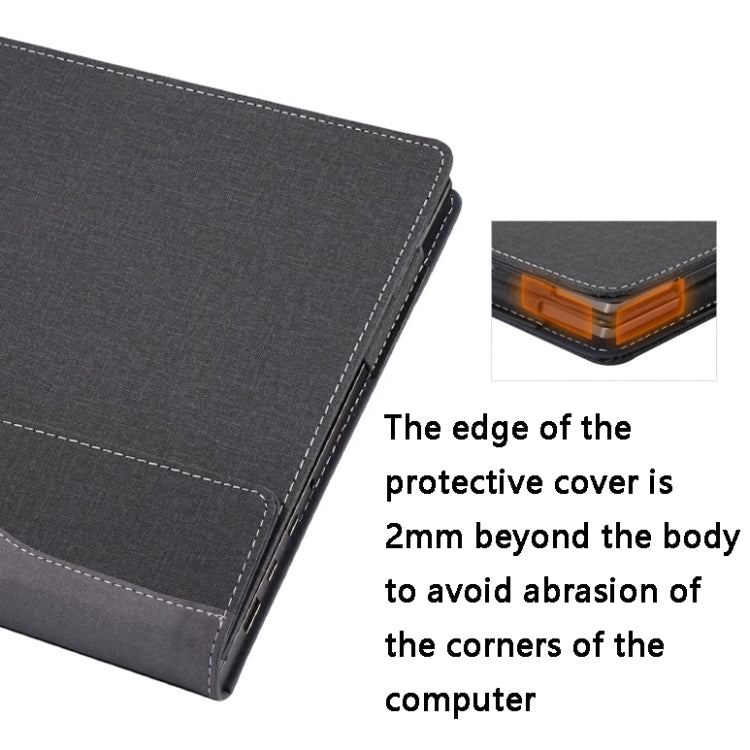 PU Leather Laptop Protective Case For HP Envy X360 15-BP / CN / DR / DS(Black) - Other by PMC Jewellery | Online Shopping South Africa | PMC Jewellery | Buy Now Pay Later Mobicred