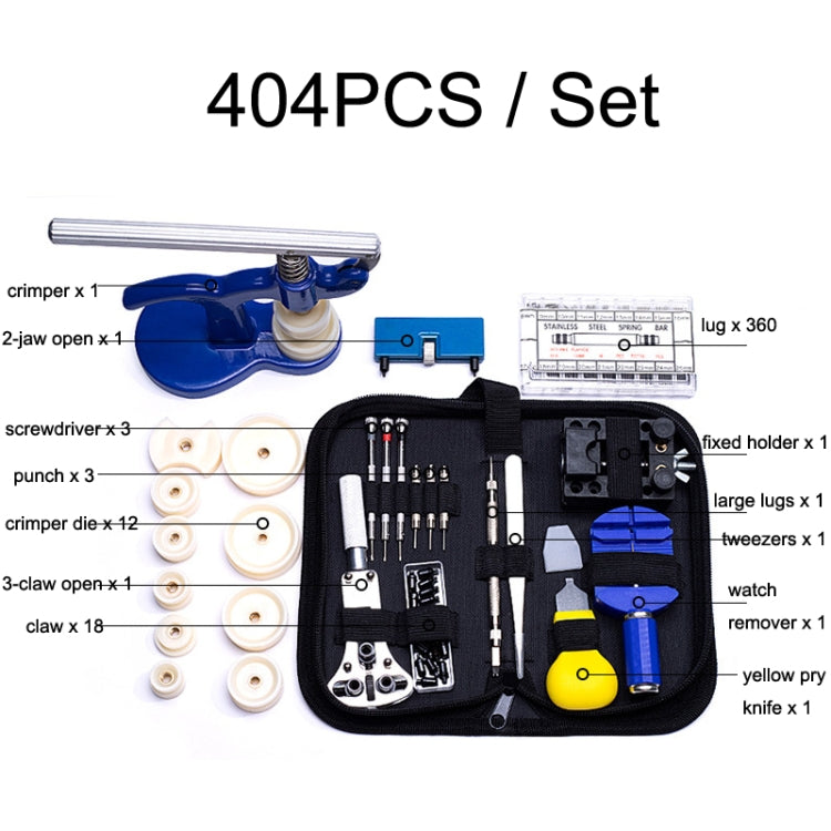 404 PCS / Set Watch Repair And Disassembly Tool Set - free shipping - PMC TechLife - Order now!