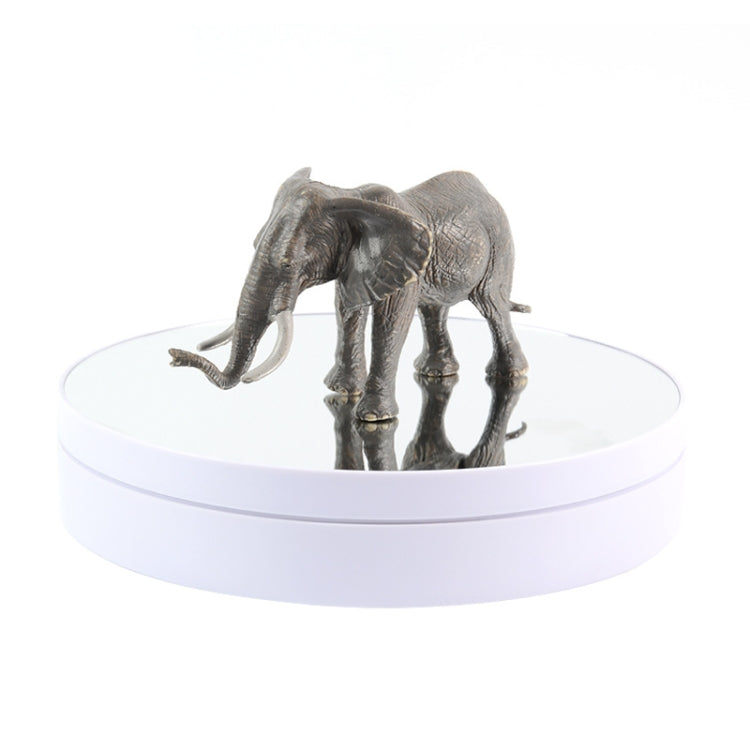 25cm Adjustable Speed Electric Rotating Display Stand Video Shooting Props Turntable(White Mirror) -  by PMC TechLife | Online Shopping South Africa | PMC TechLife | Buy Now Pay Later Mobicred