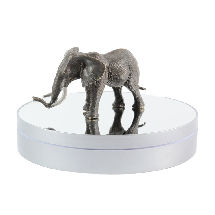 25cm Adjustable Speed Electric Rotating Display Stand Video Shooting Props Turntable(Silver Mirror) -  by PMC TechLife | Online Shopping South Africa | PMC TechLife | Buy Now Pay Later Mobicred