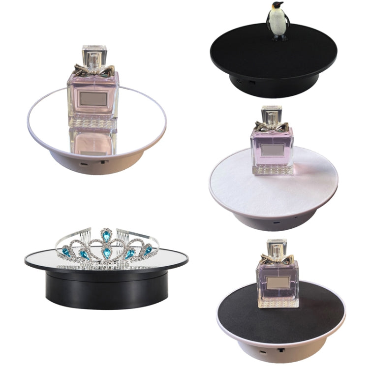 20cmTwo-Way Turntable Display Stand Video Shooting Props Turntable(Black Mirror) -  by PMC TechLife | Online Shopping South Africa | PMC TechLife | Buy Now Pay Later Mobicred