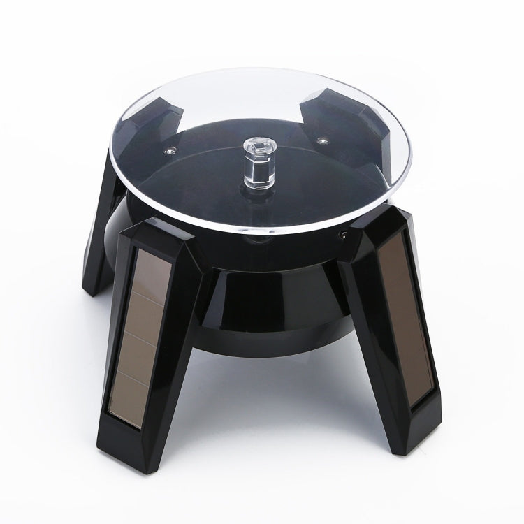 High-Footed UFO Solar 9cm 360 Rotating Display Stand Props Turntable(Black Blue Light) - free shipping - PMc TechLife - Order now!