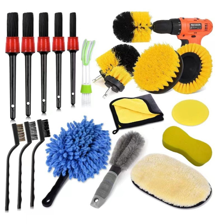 19 PCS / Set Car Wheel Cleaning Brush Interior Detail Brush - free shipping - PMC TechLife - Order now!