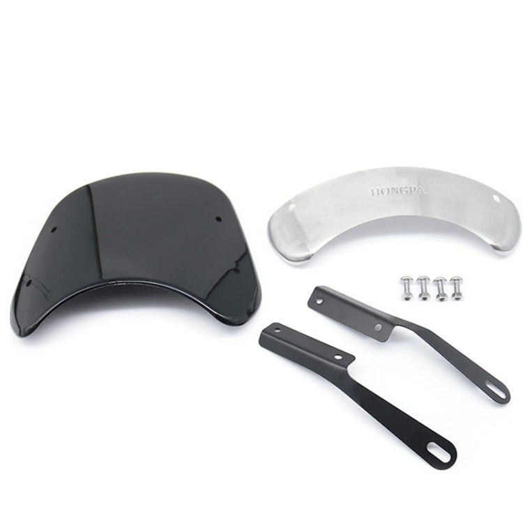 HONGPA DY-002 5-7 Inch Retro Motorcycle Modified PC Windshield(Smoked) - Others by PMC TechLife | Online Shopping South Africa | PMC TechLife | Buy Now Pay Later Mobicred