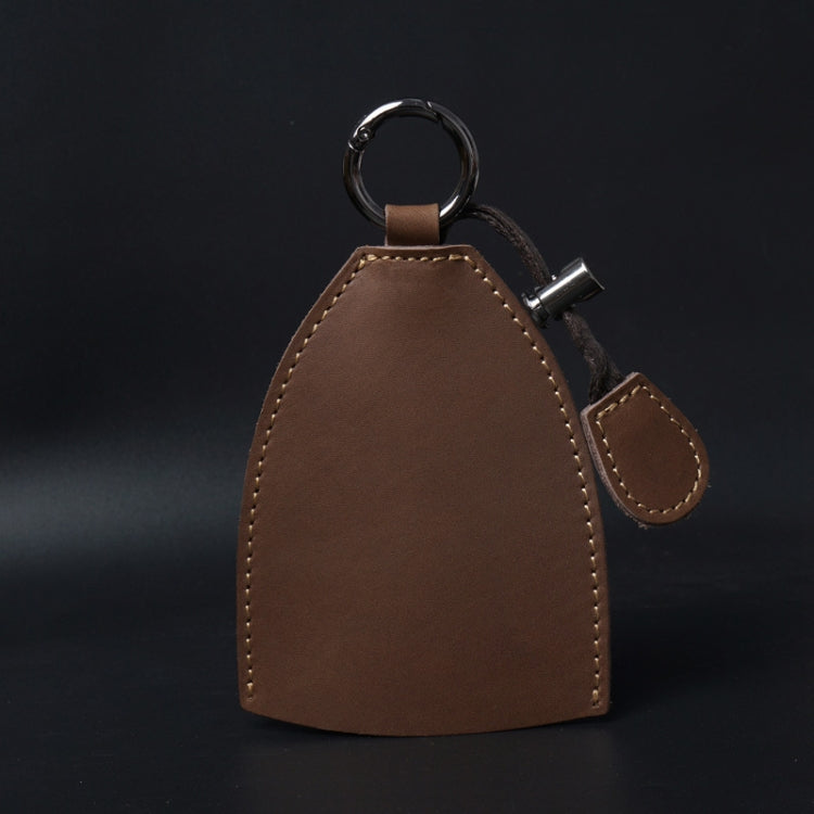 18Y-009 Vintage Handmade Leather Car Pull-Out Key Case(Oil Wax Skin Tea) - Car Key Cases by PMC TechLife | Online Shopping South Africa | PMC TechLife | Buy Now Pay Later Mobicred
