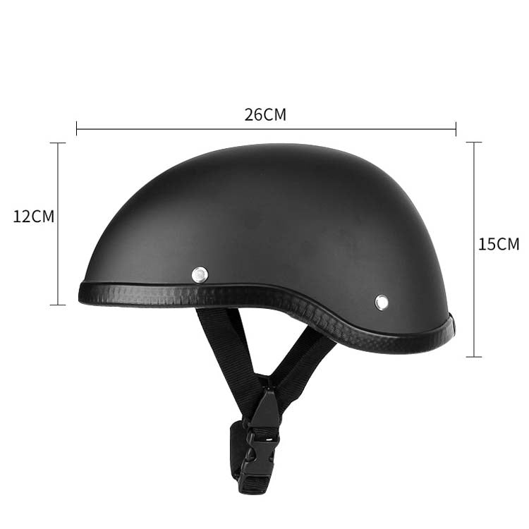 BSDDP A0315 Summer Scooter Half Helmet(Bright Black) - Protective Helmet & Masks by BSDDP | Online Shopping South Africa | PMC Jewellery | Buy Now Pay Later Mobicred