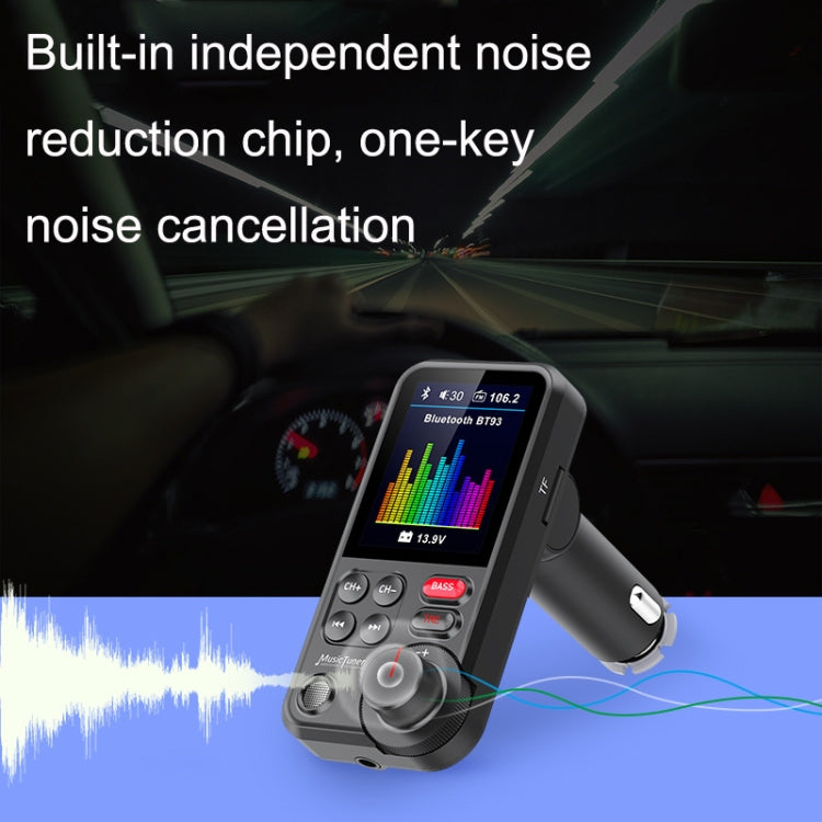BT93 Color Screen Car MP3 Bluetooth Player(Black) - free shipping - PMC TechLife - Order now!