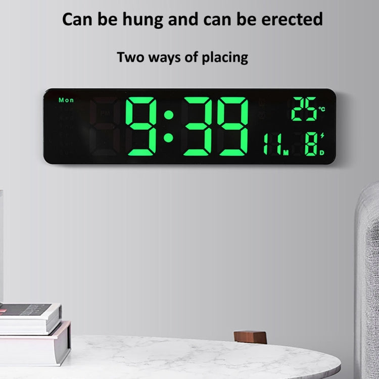6625D LED Digital Alarm Clock Luminous Desktop Timer Temperature Display Alarm Clock( Black Shell Green Light) - Alarm Clocks by PMc TechLife | Online Shopping South Africa | PMc TechLife | Buy Now Pay Later Mobicred