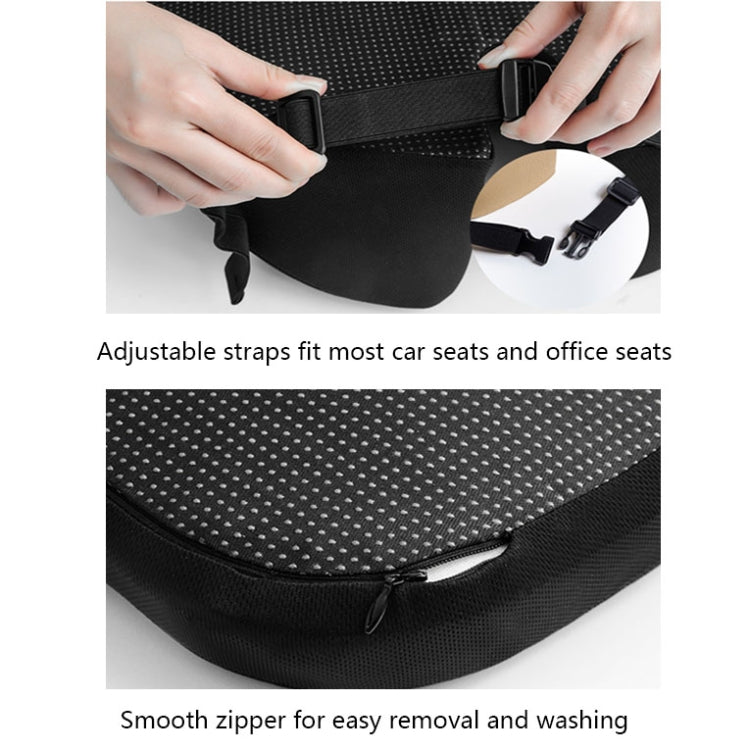 QFC060 V-shaped Car Memory Foam Non-slip Seat Cushion(Grey) - Seat Accessories by PMC TechLife | Online Shopping South Africa | PMC TechLife | Buy Now Pay Later Mobicred