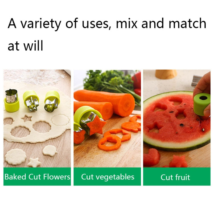 0-98 12 in 1 Kitchen Stainless Steel Flower Cutter(Purple) - Cutter & Peeler by PMC TechLife | Online Shopping South Africa | PMC TechLife | Buy Now Pay Later Mobicred